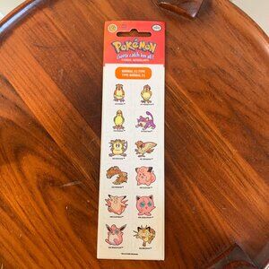 Vintage 1999 Pokemon Nintendo Collectors Stickers Normal Type SEALED NIP